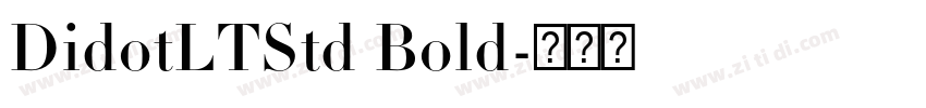 DidotLTStd Bold字体转换